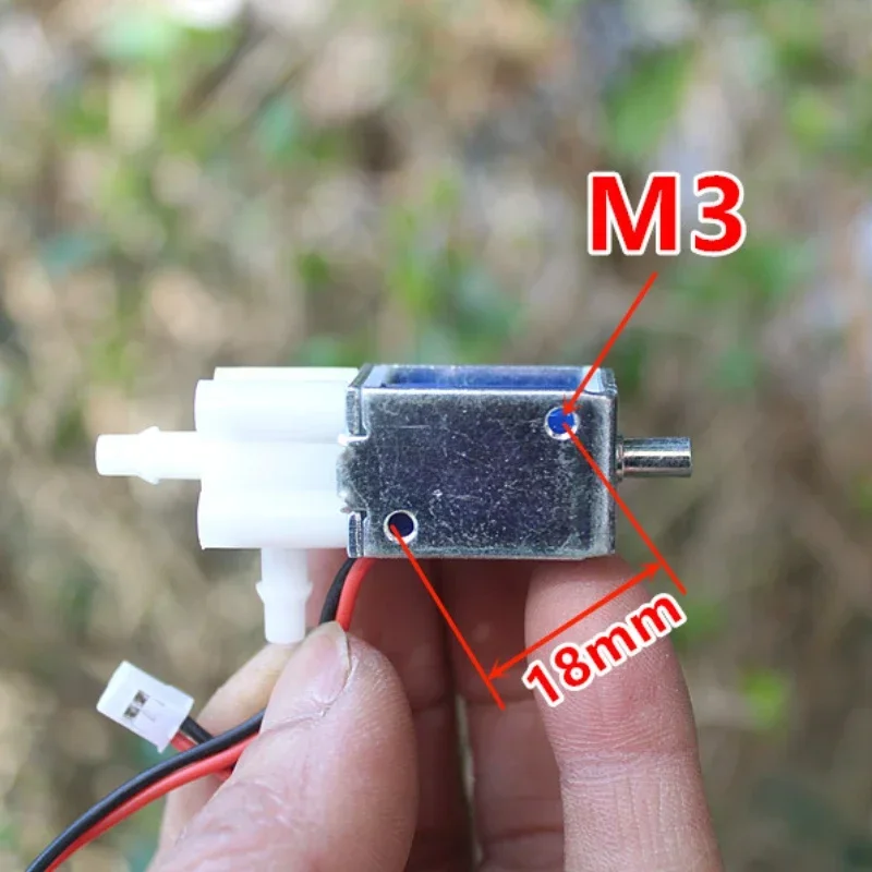 صمام الملف اللولبي الكهربائي الصغير تيار مستمر 6 فولت 2-موضع 3-way مايكرو N/O N/C عادي مفتوح/عادي مغلق صمام التحكم في تدفق غاز الهواء