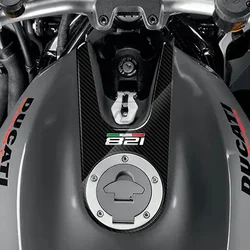 3D Carbon-look Motorcycle Tank Pad Protector Fit for Ducati Monster 821 2015-2017