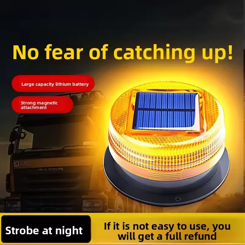 الطاقة الشمسية LED المغناطيسي تحذير ضوء سيارة شاحنة مركبة لاسلكية ستروب منارة مصباح يدوي إشارة الطوارئ ليلة الاستشعار وامض #1