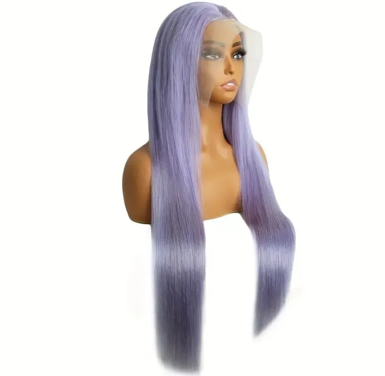

Light Purple WigColored 13x4 Lace Front WigFor Women...