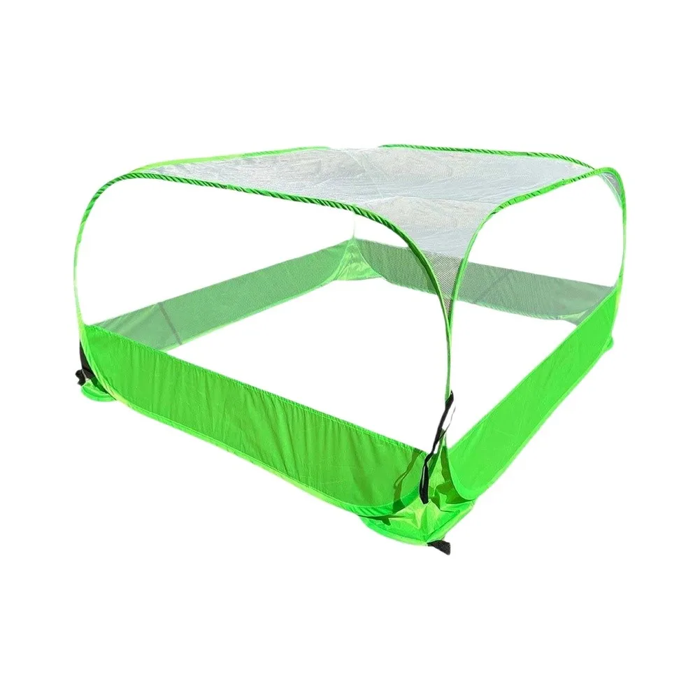 Garden Plant Protector Mesh Cover 100 cm x 100 cm x 50 cm Outdoor Raised Bed Enclosure for Vegetables Fruits Herbs