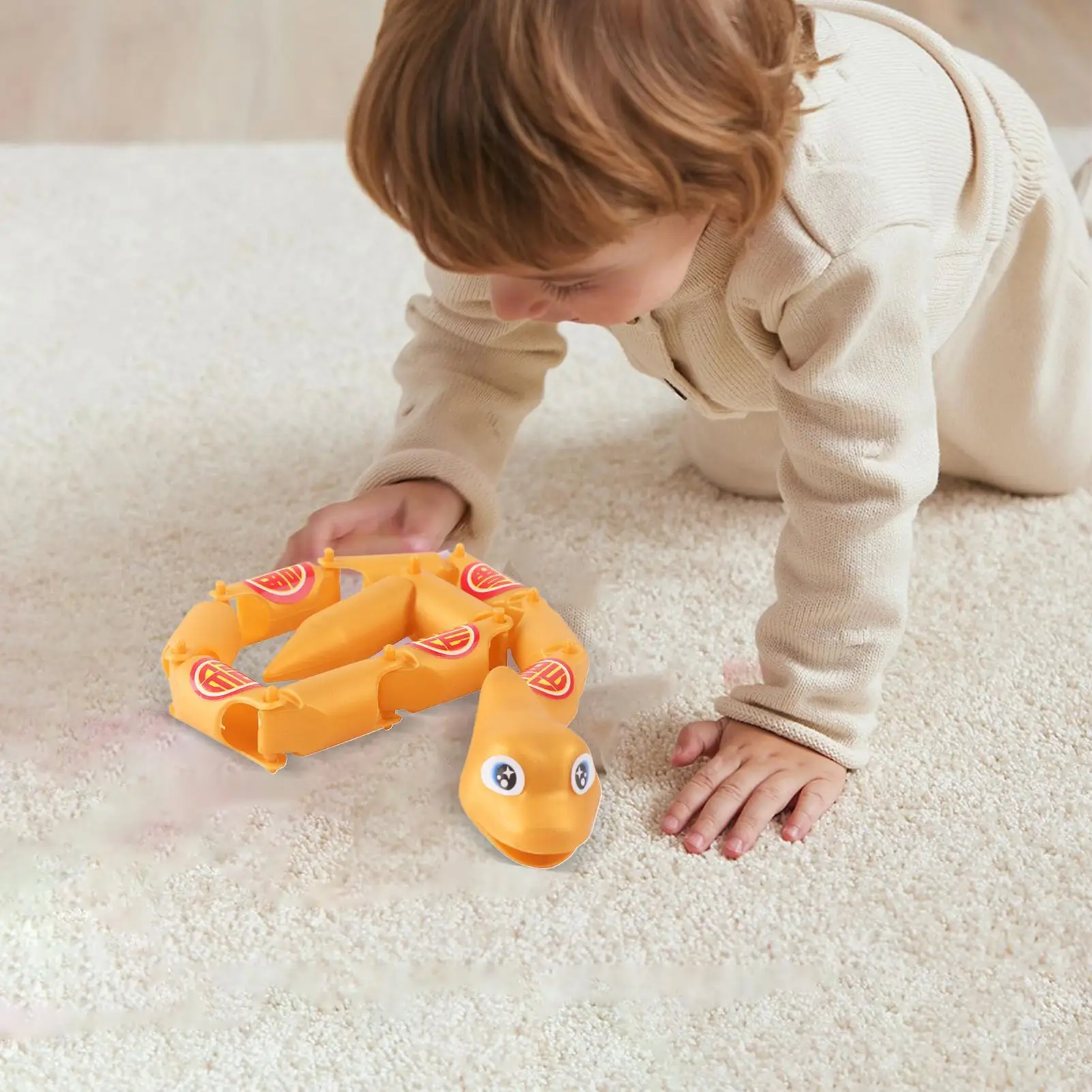 لعبة ثعبان متعددة المفاصل، ثعبان لطيف متعدد المفاصل للمزحة، شخصية قابلة للجمع، نكتة الطفولة الممتعة للبالغين والأطفال