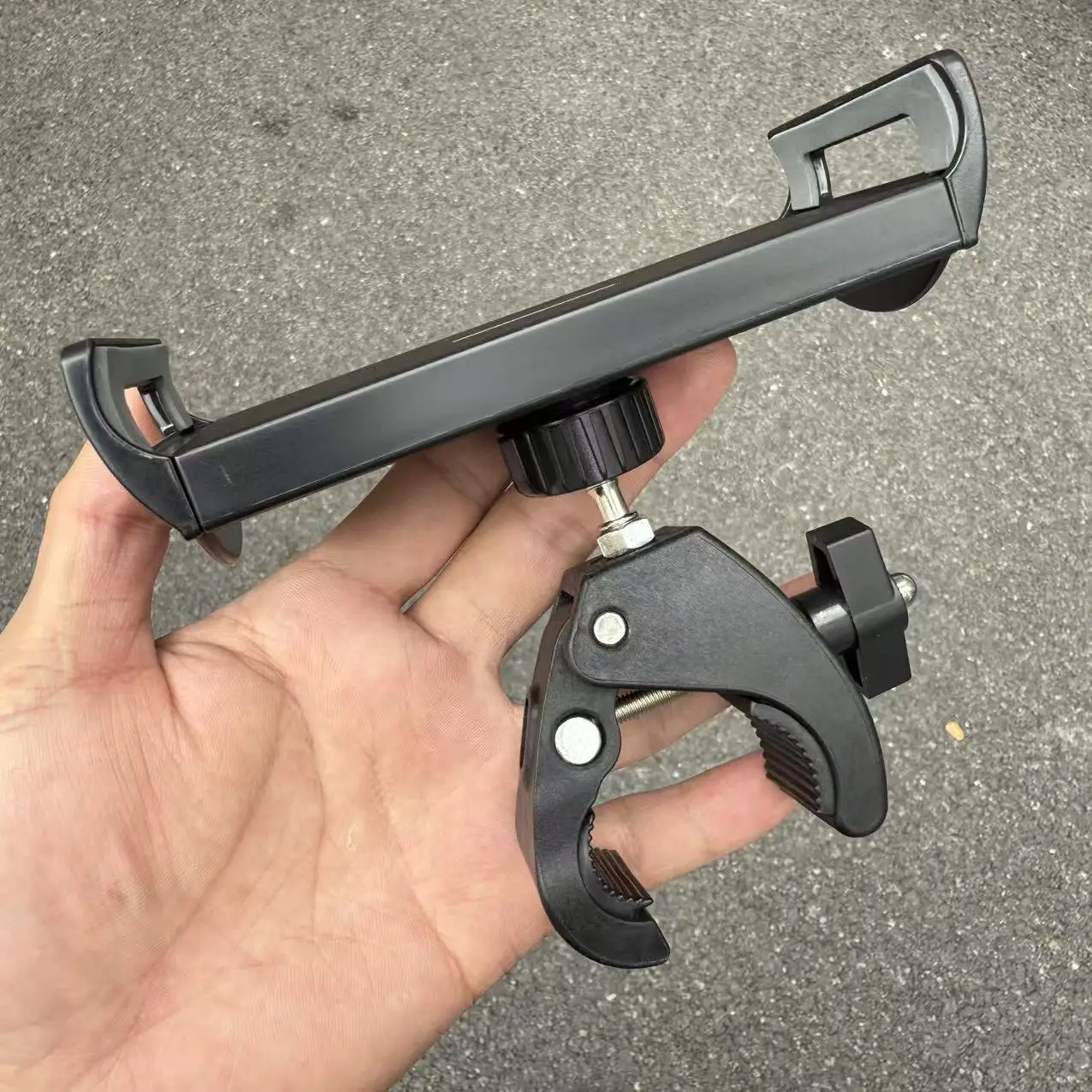 360-Grad-Drehbarer Auto-Lenkrad-Fixierclip Magnetische Saugklemme Große Klemme Fahrrad-Handyhalterung Universal – Detail 6