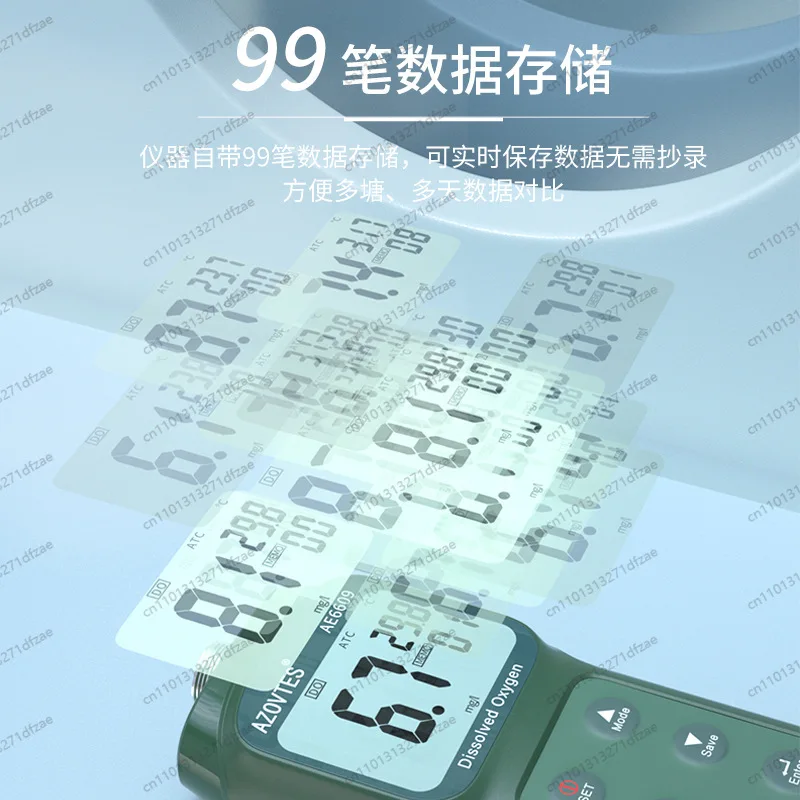 AE6607 Portable Dissolved Oxygen Meter Dissolved Oxygen Detector Water Oxygen Detection Aquaculture 0.0-30.0 Mg/L