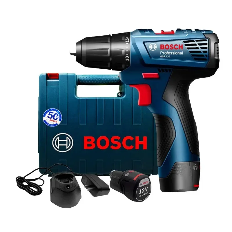 Bosch Electric Drill 12V Cordless Electric Screwdriver Lithium Battery Multi functional Electric Tool Charging Drill