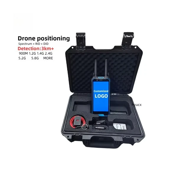 Handheld Drone Defense Equipment Is Used Detection Drone and Defense FPV