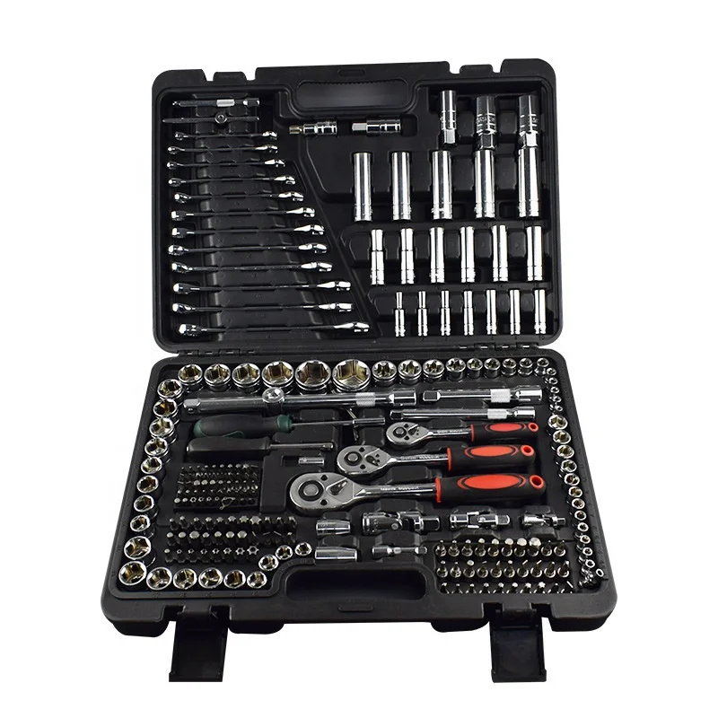 216pcs Hand Tools Set Box 72 Teeth Ratchet Wrench Socket Professional Herramientas Mechanical Spanner Car Mechanics Tool Sets
