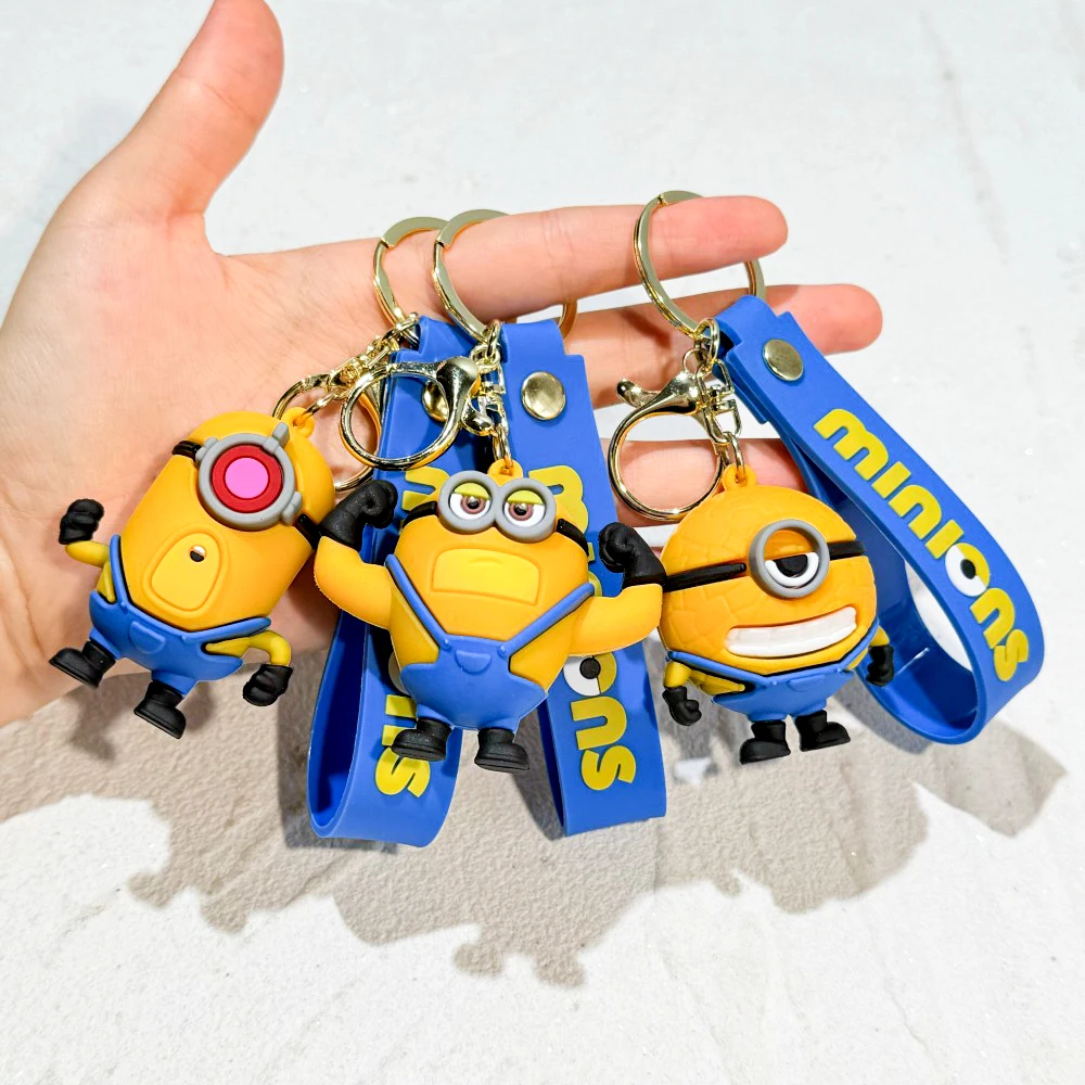 One piece cartoon keychain Bandai, Sanrio. Disney. Minions Cartoon Character Jewelry Key Pack Car Keychain Gift