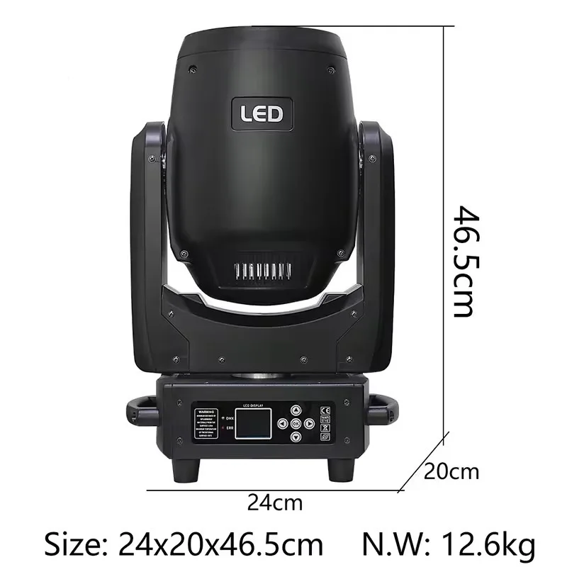LED Beam Moving Head Stage Fixture 300 Watt Disco Effect Sharpy Mobile Beam with LED Ring for Club Party Wedding Event
