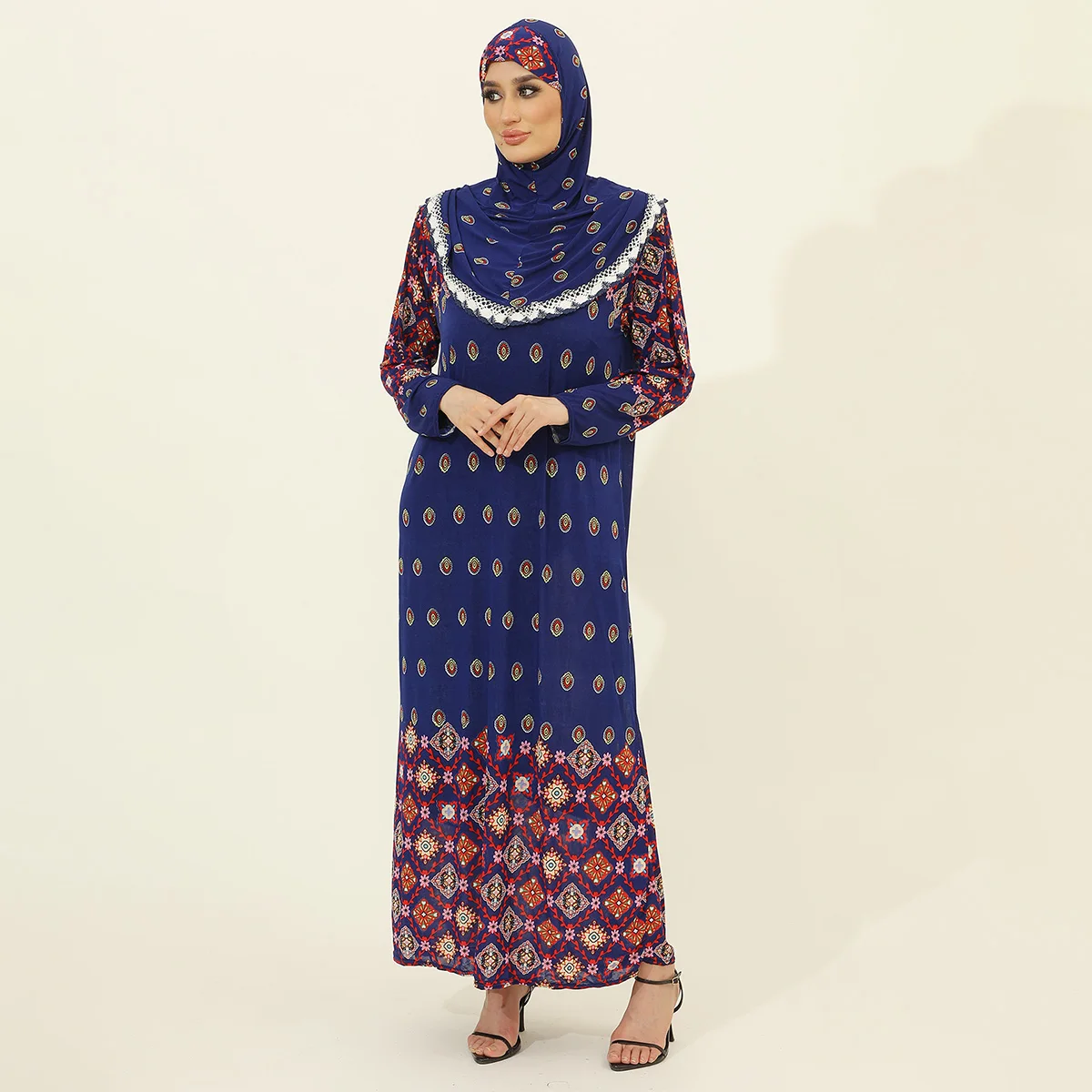 

Дубай Абая и марокканские платья для женщин | Скромный исламский и еврейский наряд с хиджабами, подходит для молитв, дома и улицы, C