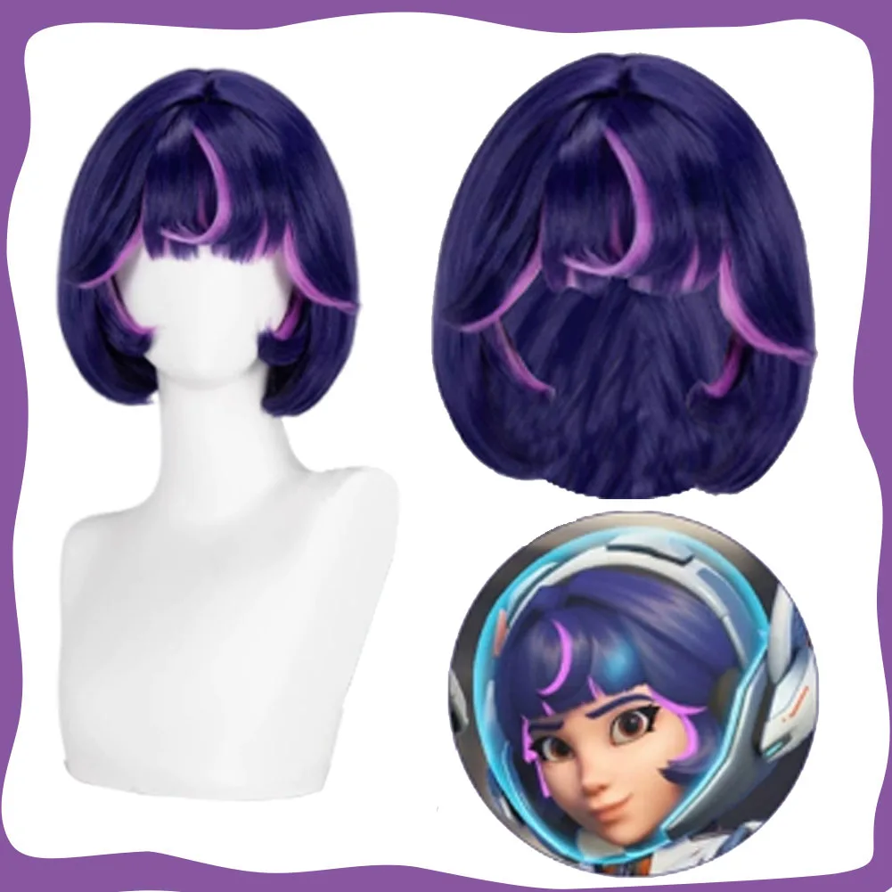 

Juno Cosplay Wig Fantasia Game OW Roleplay Women Heat Resistant Synthetic Hair Carnival Halloween Party Disguise Props Headwear
