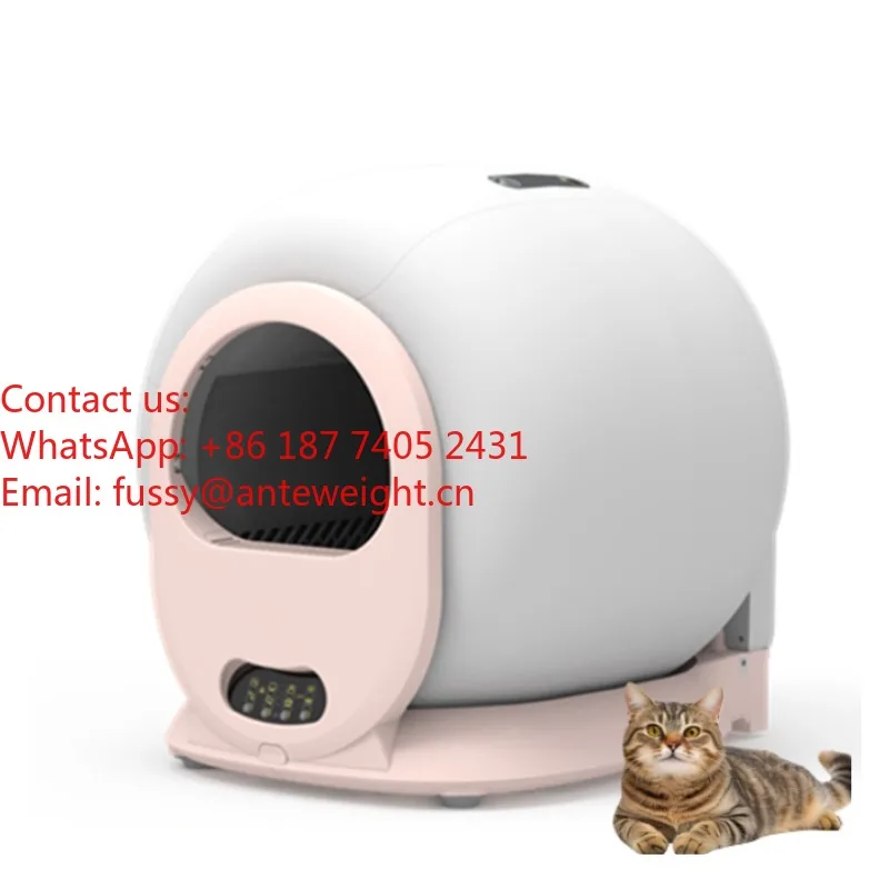 2026 High-capacity Modern Abs Plastic Cat Automatic Self Cleaning Litter Box for Cats, Smart Cat Litter Box and Pet Smart Life