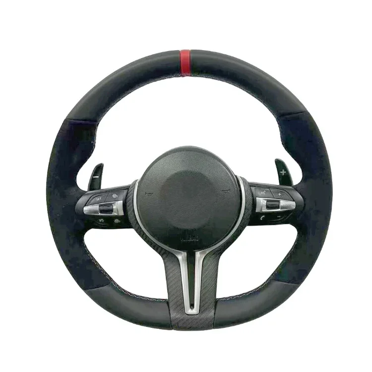 Custom Alcantar Carbon Fiber Steering Wheel For Bmws  M5 M6 F10 F18 F11 F12 Racing Wheel