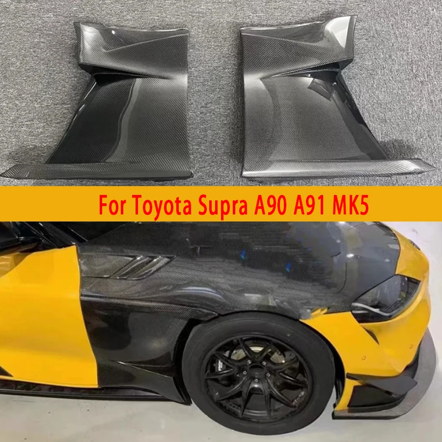 For Toyota Supra A90 A91 MK5 Carbon Fiber Fender Retrofit the Carbon fiber replacement leaf plate Car Accessories body kit
