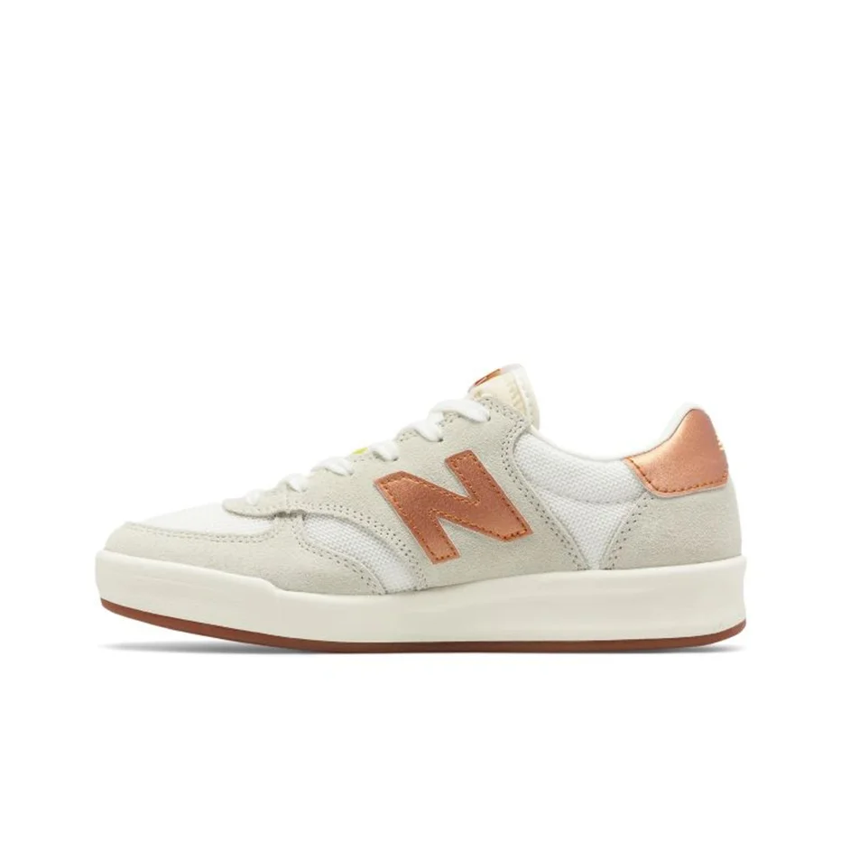 New Balance NB 300 Skateboard Shoes Women's Low Top Light Gray/Sea Salt White/Rose Gold WRT300MA