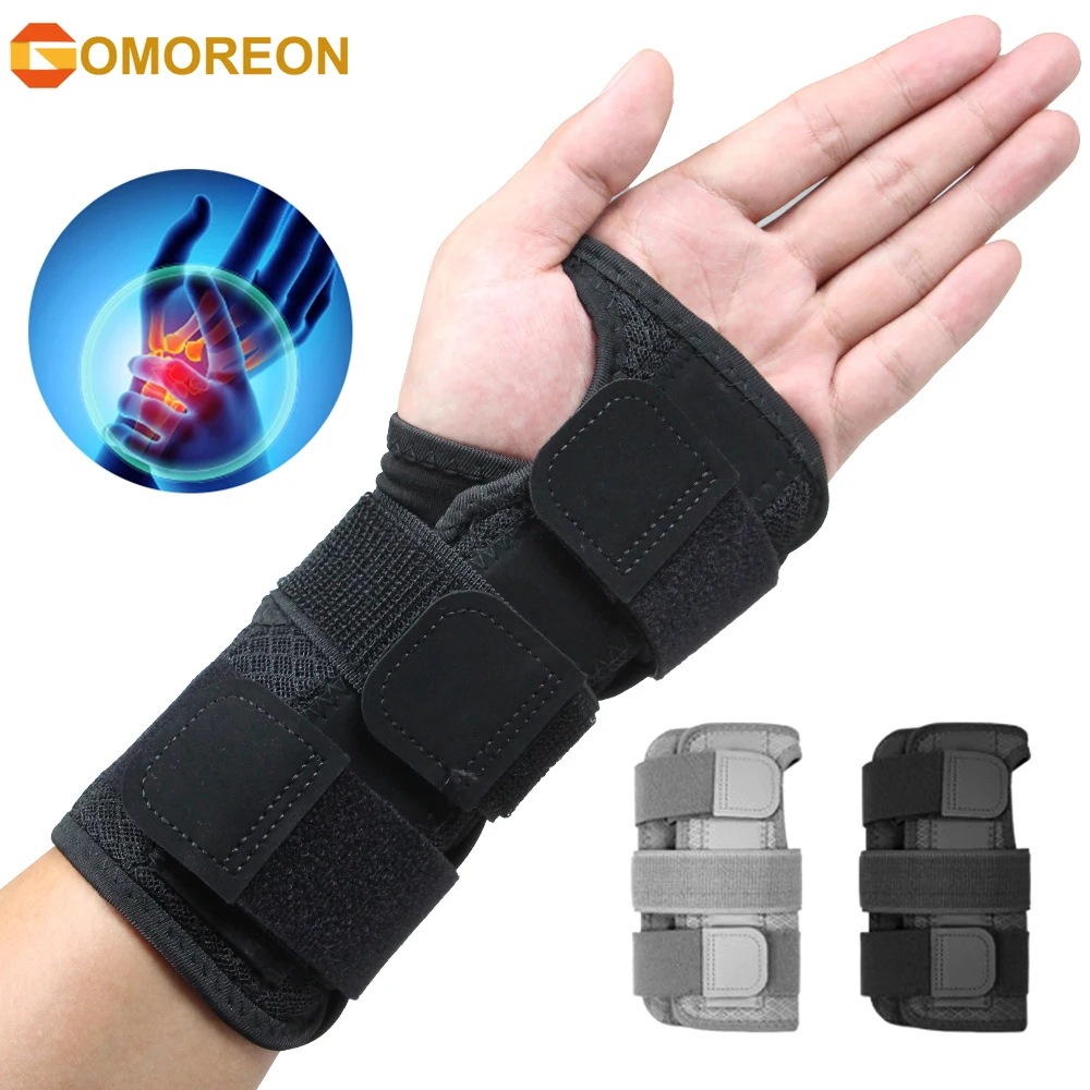 

1Pcs Wrist Brace Night Support for Carpal Tunnel, Upgraded with Double Spring and Splint & Therapeutic Cushion, Hand Brace