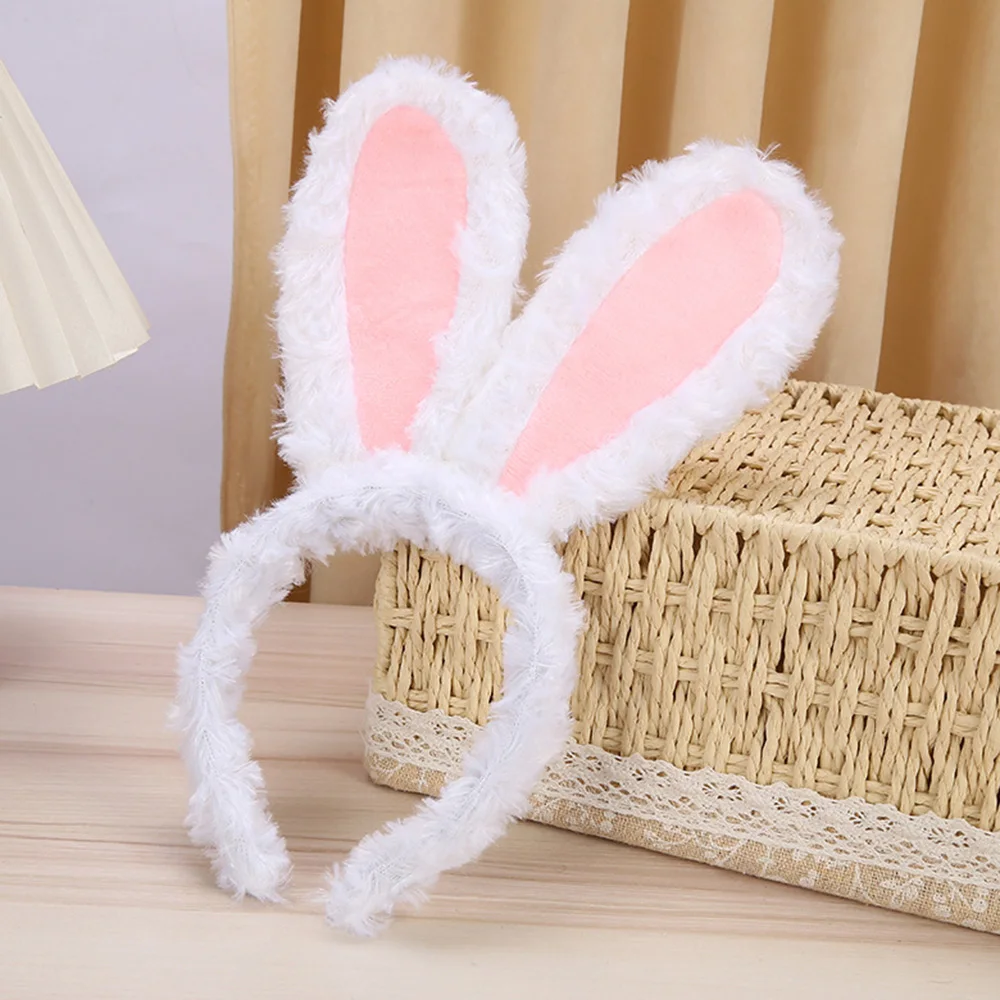 Cute Plush Rabbit Hair Bands Cartoon Bunny Ears Party Headhoop Women Easter Decoration Prom Dress Cosplay Prop Girl Gifts