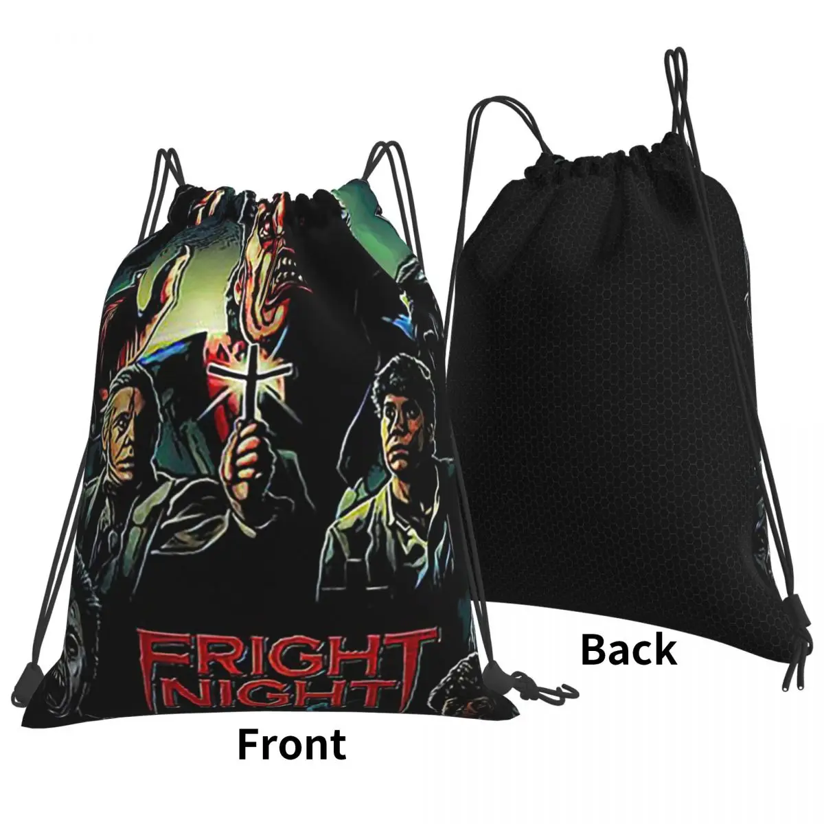 Fright Night Backpacks Fashion Portable Drawstring Bags Sports Bag Book Bags For Travel School