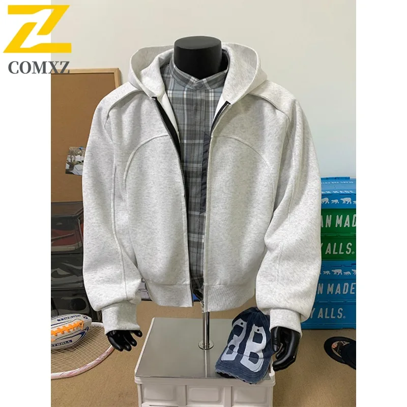 

Мужская университетская куртка, свободная повседневная осенняя куртка с капюшоном для кемпинга, путешествий, спорта, тренажерного зала, бега, прогулочная дышащая ветровка, куртка