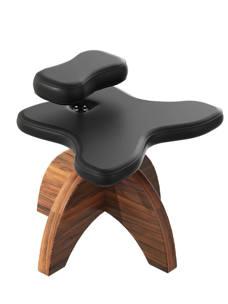 Round Leg Chair Meditation Seat Lifting Wooden Leg Yoga Chair Stool