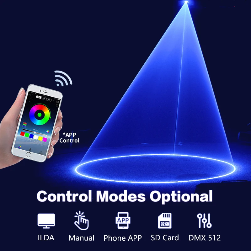 Hot Sale 3W 10W 12W 15W Full Color Laser Light App Controlled Laser Support Bluetooth Controllable for Wedding
