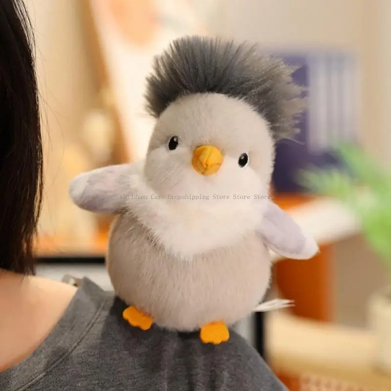 Urocza lalka Furry Bird z magnetyczną konstrukcją Idealny prezent dla dzieci, miłośników zwierząt i przytulnych dekoracji