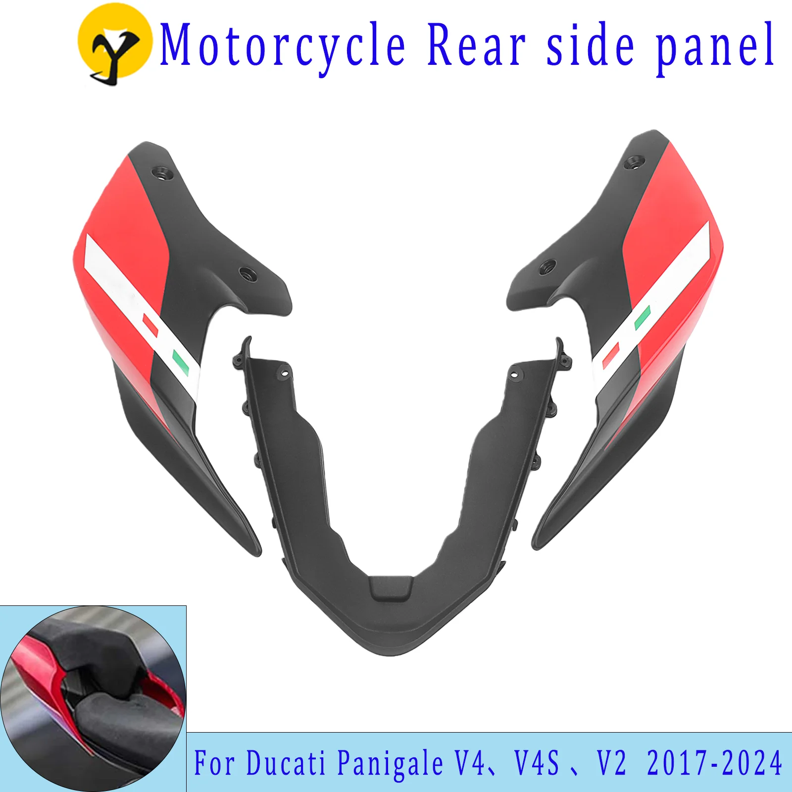 

Motorcycle Accessories Rear Fairing Passenger Seat For Ducati Panigale Streetfighter V4, V4S, V4R, V2 2017-2024