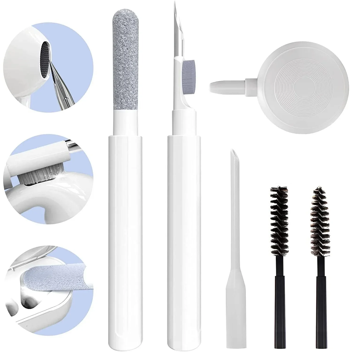 Keyboard Cleaning Brush Kit, Earbuds Cleaner, Keycap Puller, Bluetooth Earphones Case Cleaning Tools, Airpods Pro1,2,3, 5 in 1