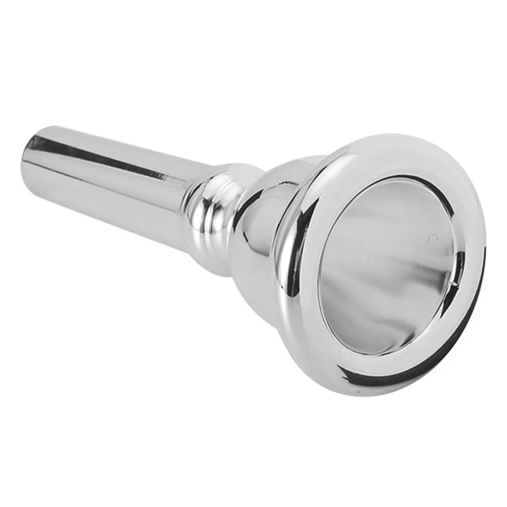 

Euphonium Mouth Trombone Accessories Mouthpiece for Sordina Trumpet Nozzles Silver