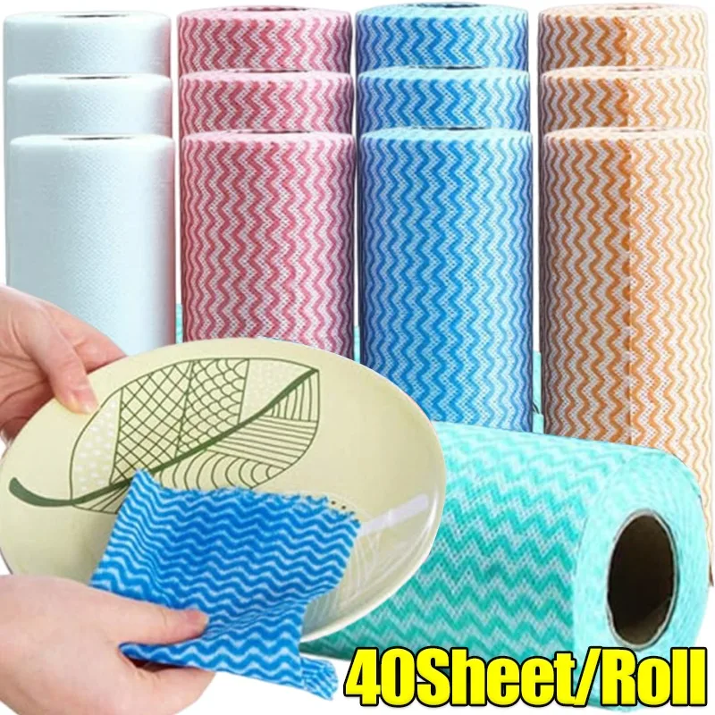 

Одноразовая тряпка для мытья посуды, нетканая ткань для чистки в рулоне, антипригарные тряпки для масляных полотенец, тряпки для стирки ленивого человека, кухонная тряпка для протирки