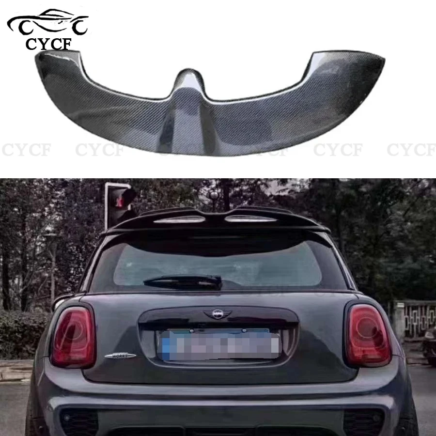 

Real Carbon Fiber For BMW mini F56 F55 Series JCW Style Car Rear Trunk Spoiler Lip Wing Lip Extension Upgrade body kit