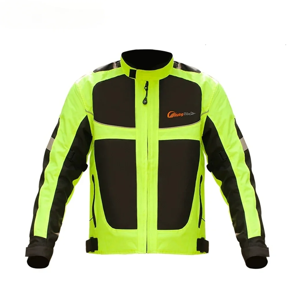 Men Woman Summer Style Breathable Motorcycle Jacket Night High Visible Motorbike Riding Coat with 5pcs Protective pads JK-21