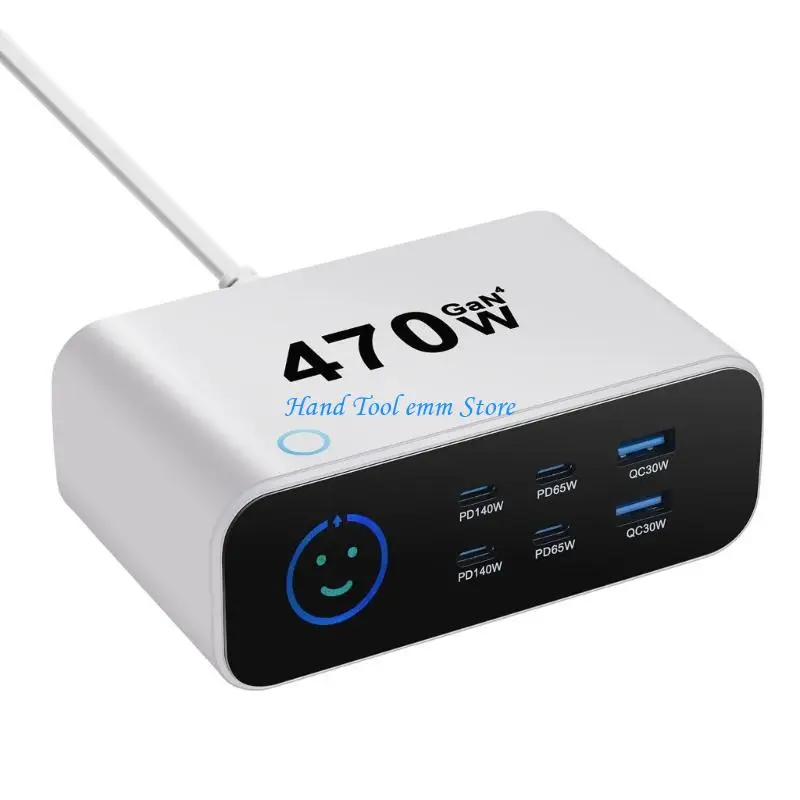 

H37F High Power 470W Desktop PD140W Output Supports Laptops And Phones