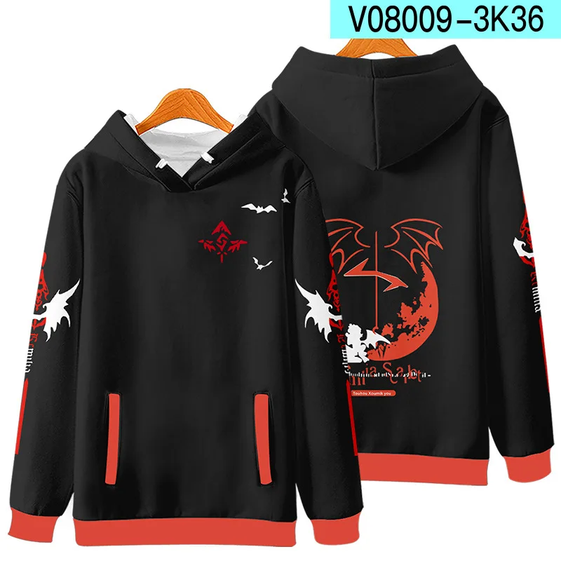 

newAnime Touhou Project Men/women Costume Cirno Sakuya Izayoi Remilia Scarlet Flandre Scarlet Yuyuko Kids 3D Hoodies Sweatshirts