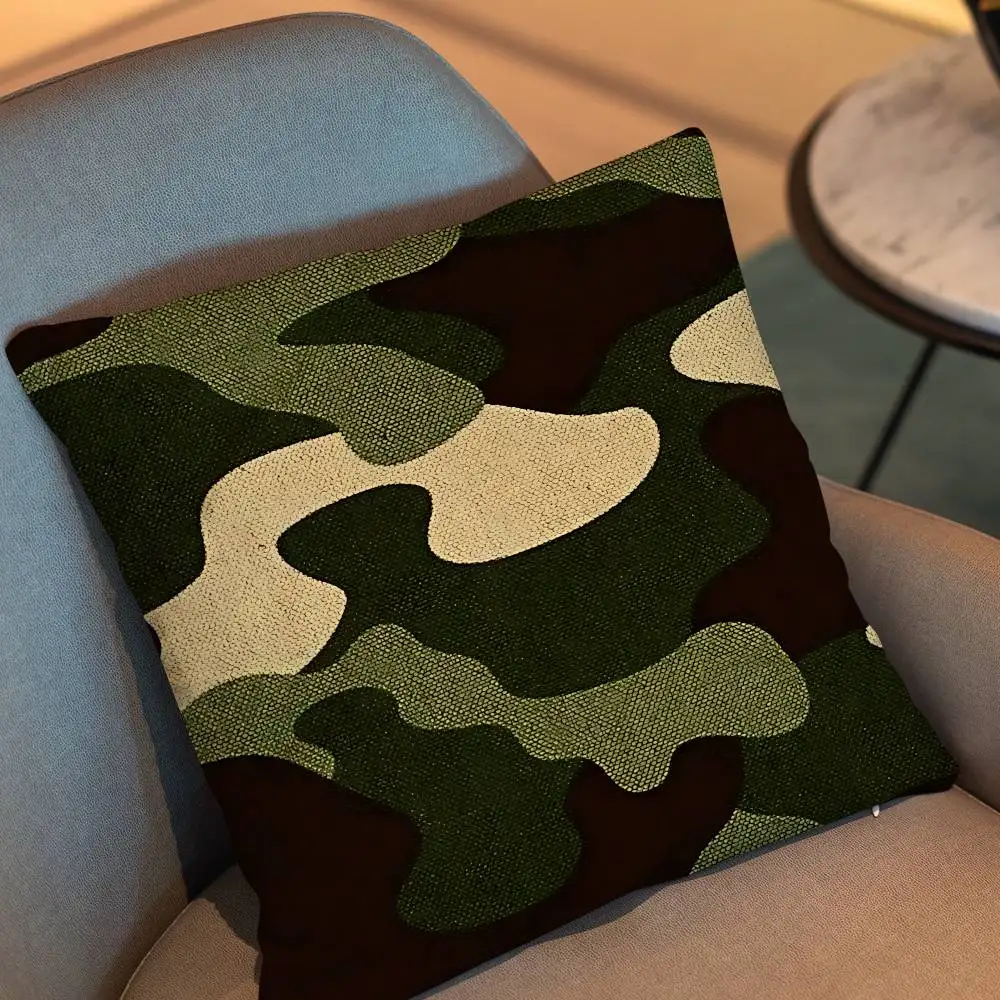 Specialized Fashion Camouflage pillow cover living room sofa cushion cover bedroom room bed pillow cover home decoration