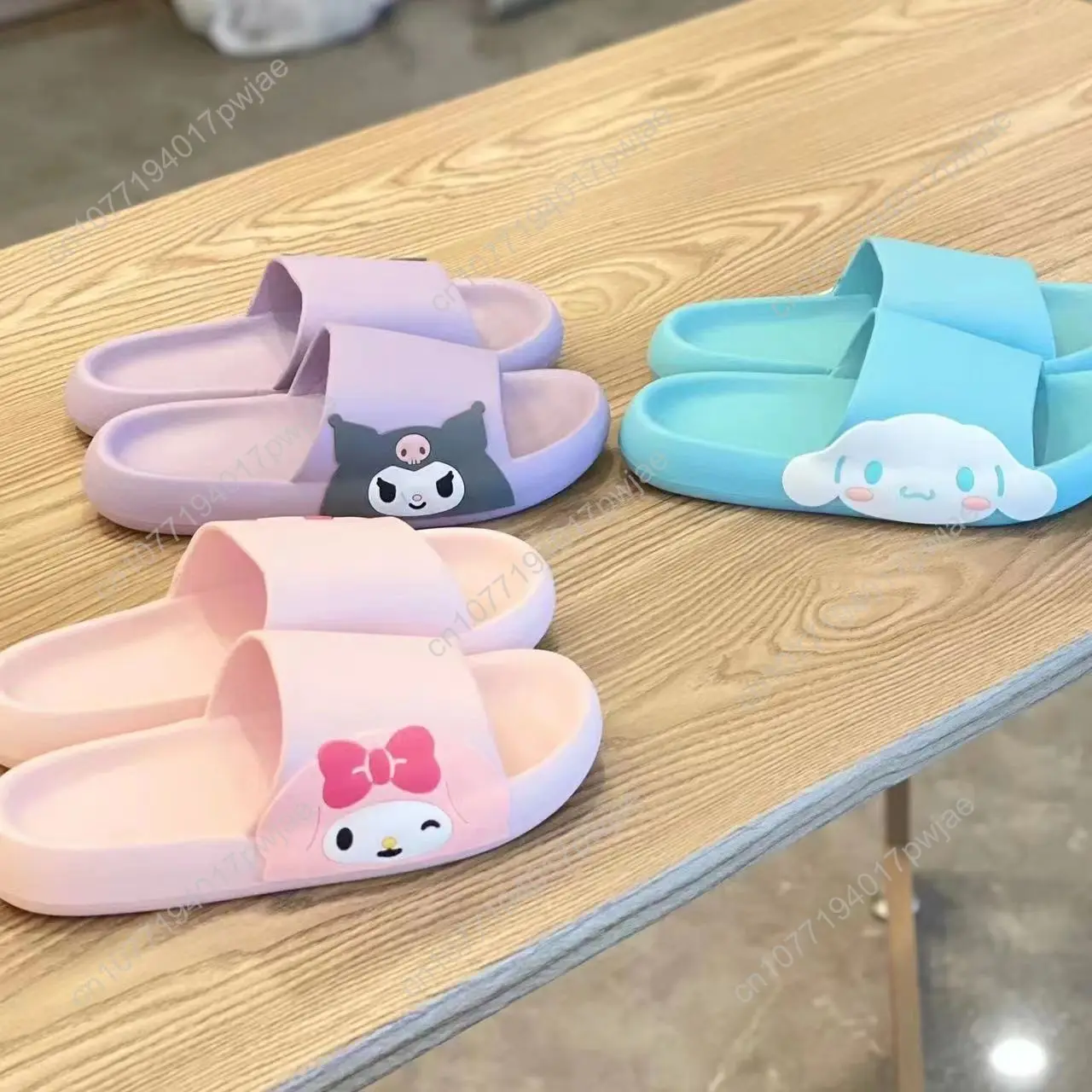 

Sanrio Kuromi & White Dog Summer Home Slides — Non-Slip Indoor Slippers with "Cloud-Like" Comfort