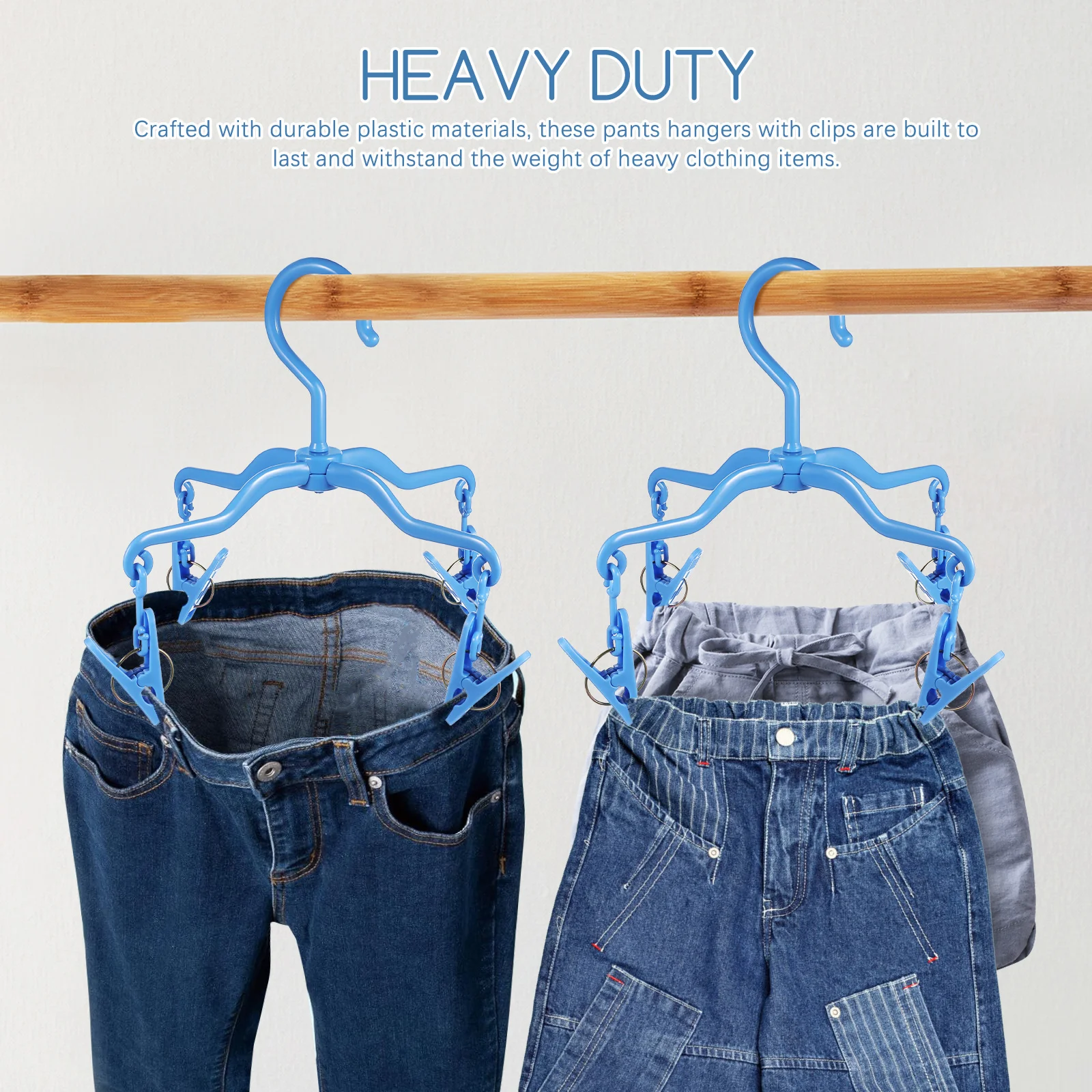 

5 Pcs Jeans Hanger Hangers Clothes Clip for Drying Coat Folding Plastic Laundry Baby Clothing