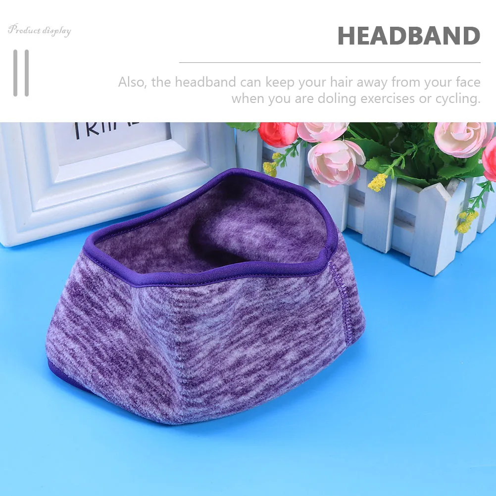 

2pcs Ear Warmer Headband Warm Breathable Sweat-Proof Head Protector For Sports Running Yoga Hiking Cycling Winter Outdoor