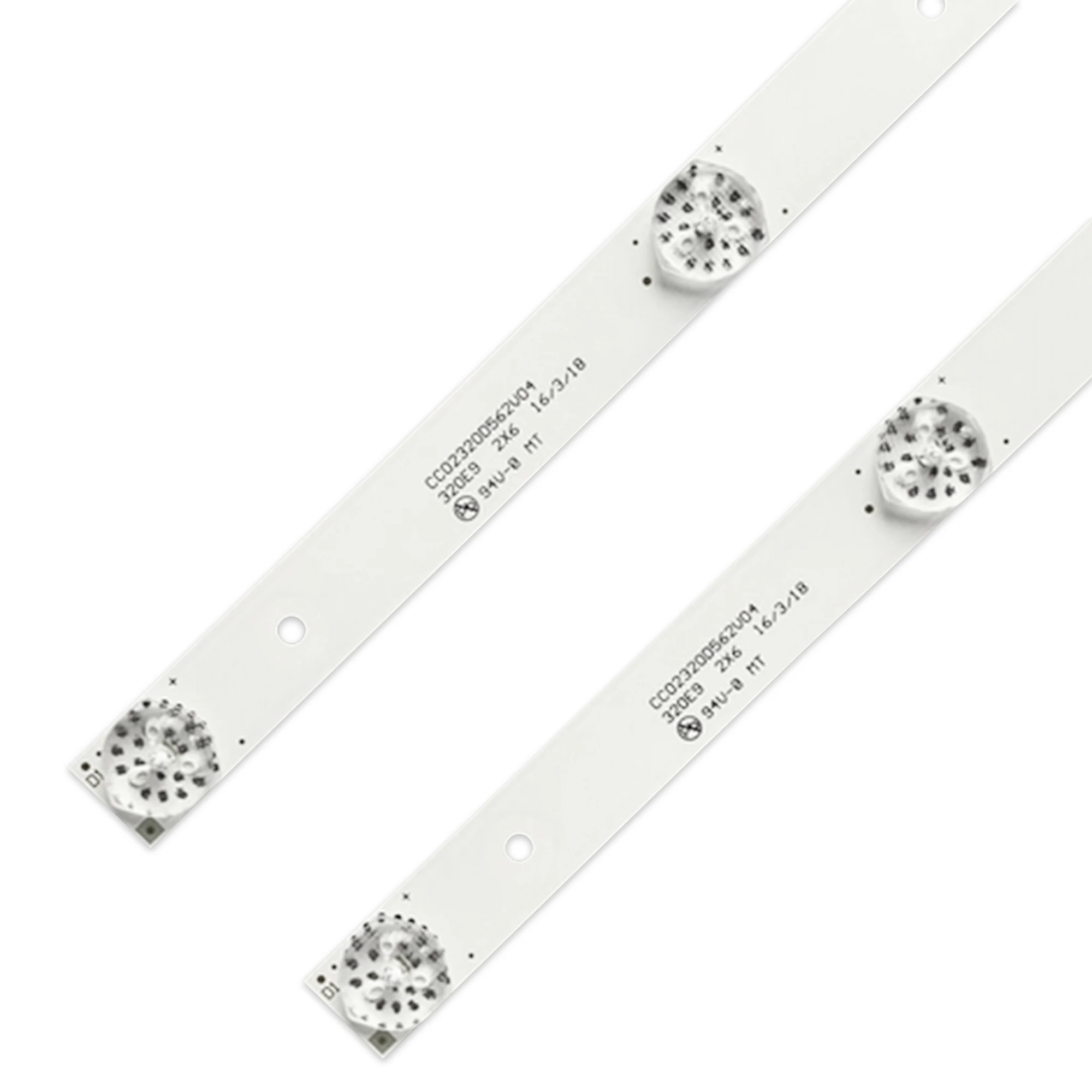 2 Cái/lốc Mới Đèn Nền Led CC02320D562V04 Cho 32Inch Dây LE-8822A SJ.HL.D3200601-2835BS-F 320E9 2X6 6V 6 Đèn 56CM 100% Mới