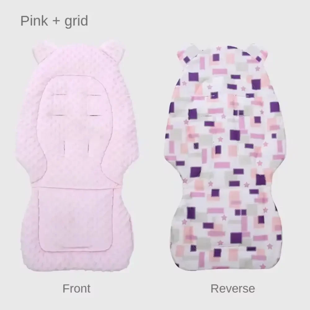 Portable Cotton Baby Stroller Cushion Multi-function Windproof Trolley Mattress Warm Double Sided Baby's Cushion Kids