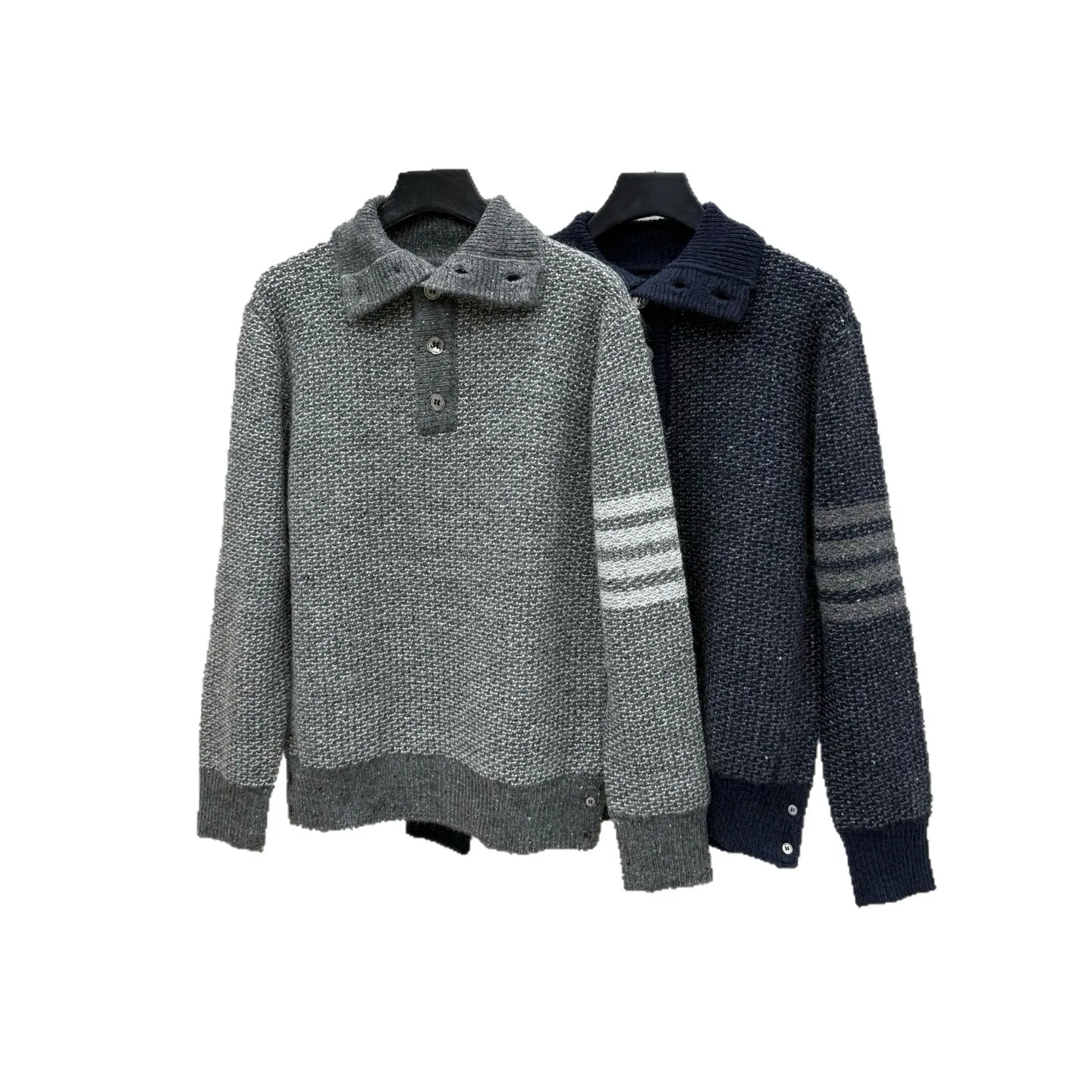 High Collar Thi Needle Snowflake Point Knitwear Casual Versatile Long Sve ex Sweater Woolen Youth Daily Wear
