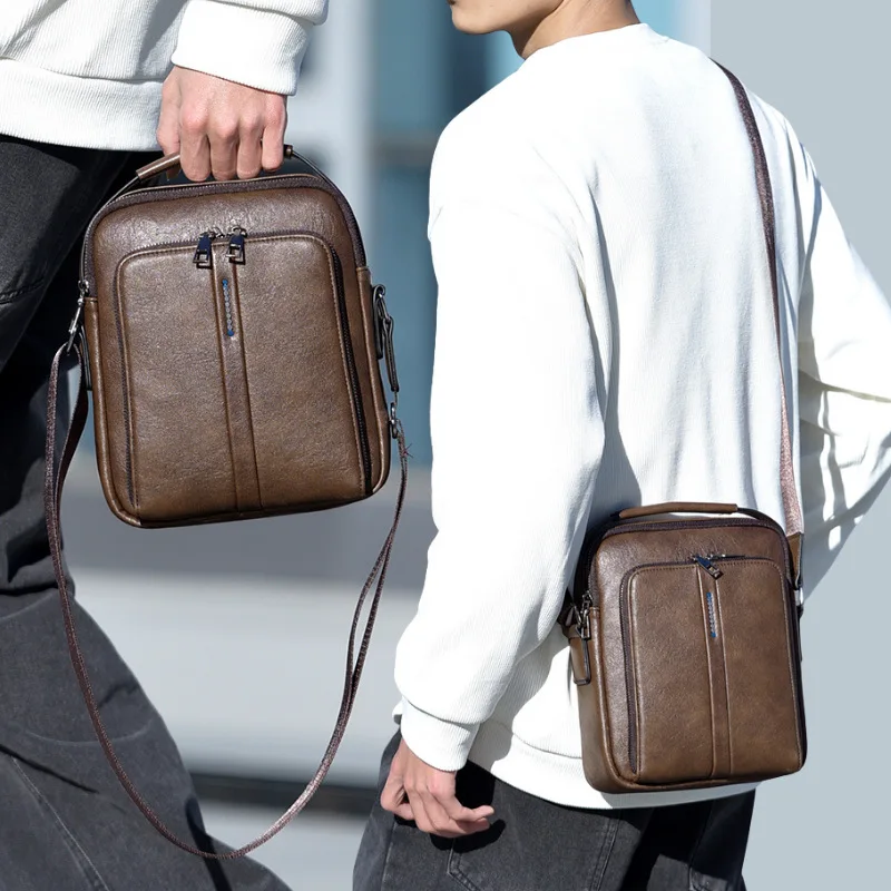 

Мужская деловая многофункциональная сумка через плечо, портативная водонепроницаемая и износостойкая дорожная сумка через плечо большой вместимости