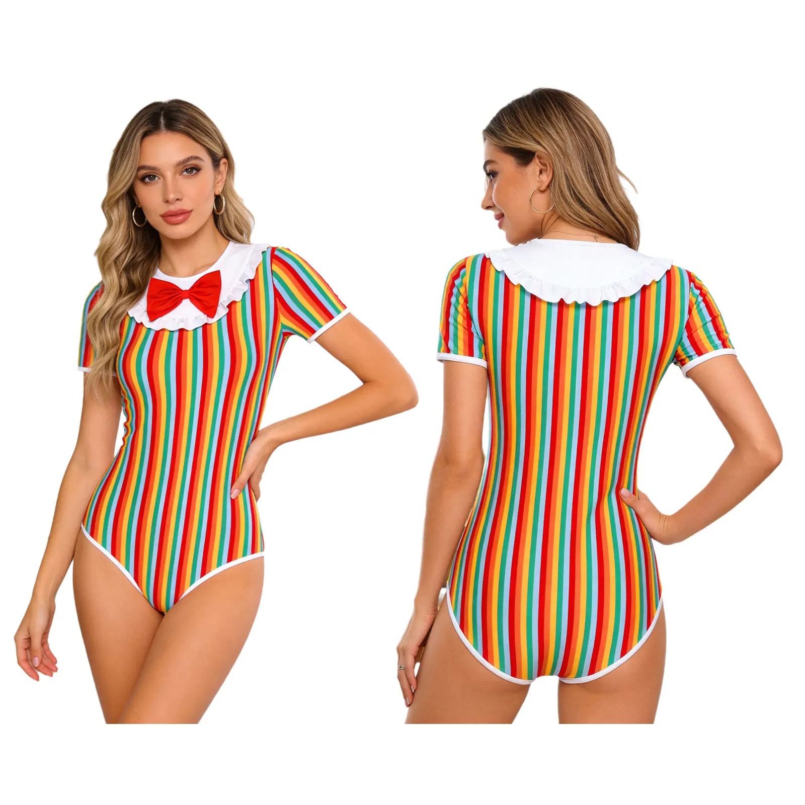 Delicate loungewear-bodysuit voor dames met gemengde texturen en comfortabel ontwerp. Complete pyjama-jumpsuit-rompertjes voor nachtelijk gebruik