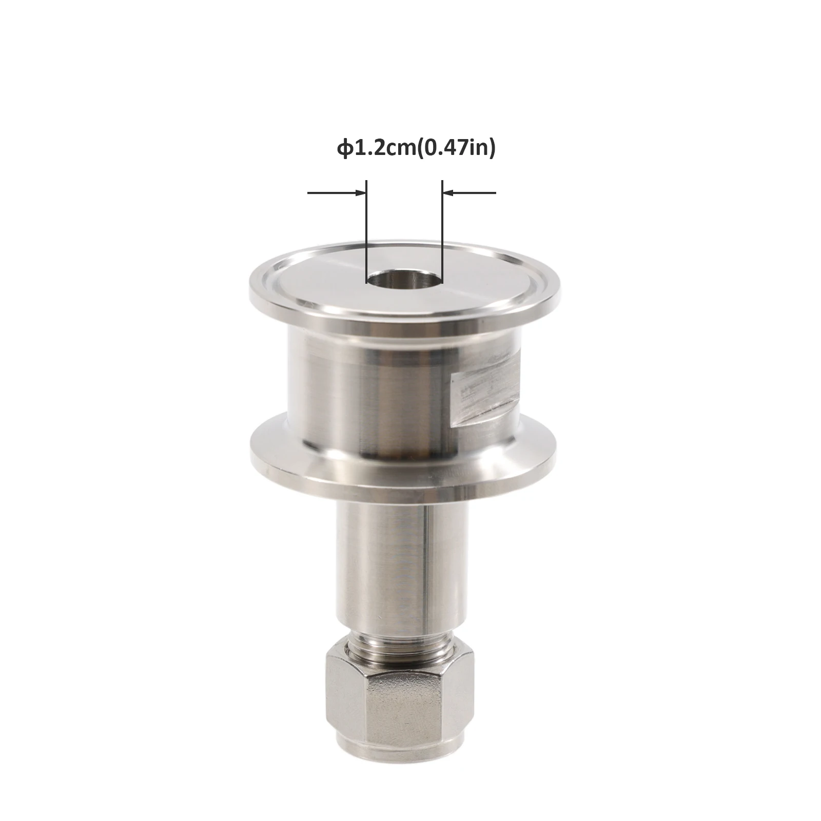 المدمجة ثلاثي المشبك 1.5 "x 1/2" محول ضغط صالح 1/2 "OD SS أنبوب الفولاذ المقاوم للصدأ 304 البيرة أنبوب المناسب بروير الأجهزة