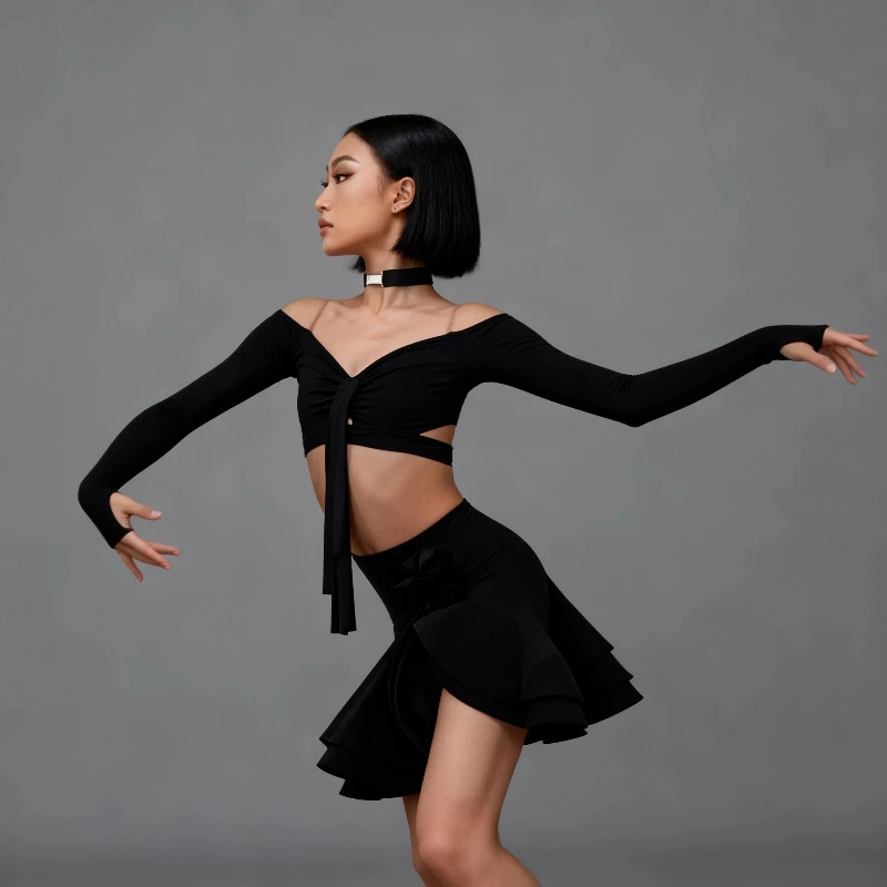 

Платье для латинских танцев для девочек, танцевальная вечеринка, спортивная одежда, новые платья, платье для латинских соревнований, женское платье для латинских танцев, костюм для женщин