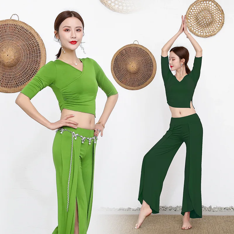 Nouveau Costume d'entraînement de danse du ventre costume de Performance Sexy costume adulte femme