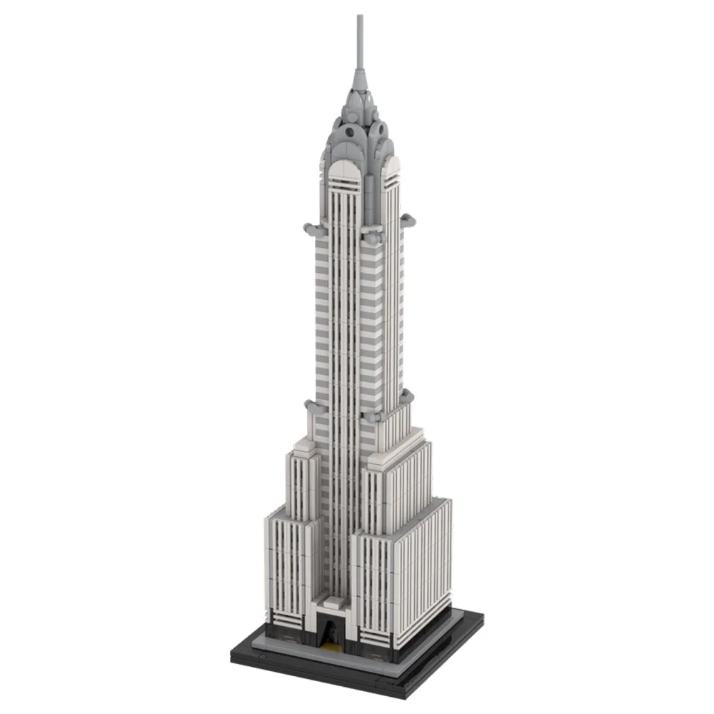 

Modular Chrysler Building Model Skyscraper 810 Pieces Building Kit MOC Build