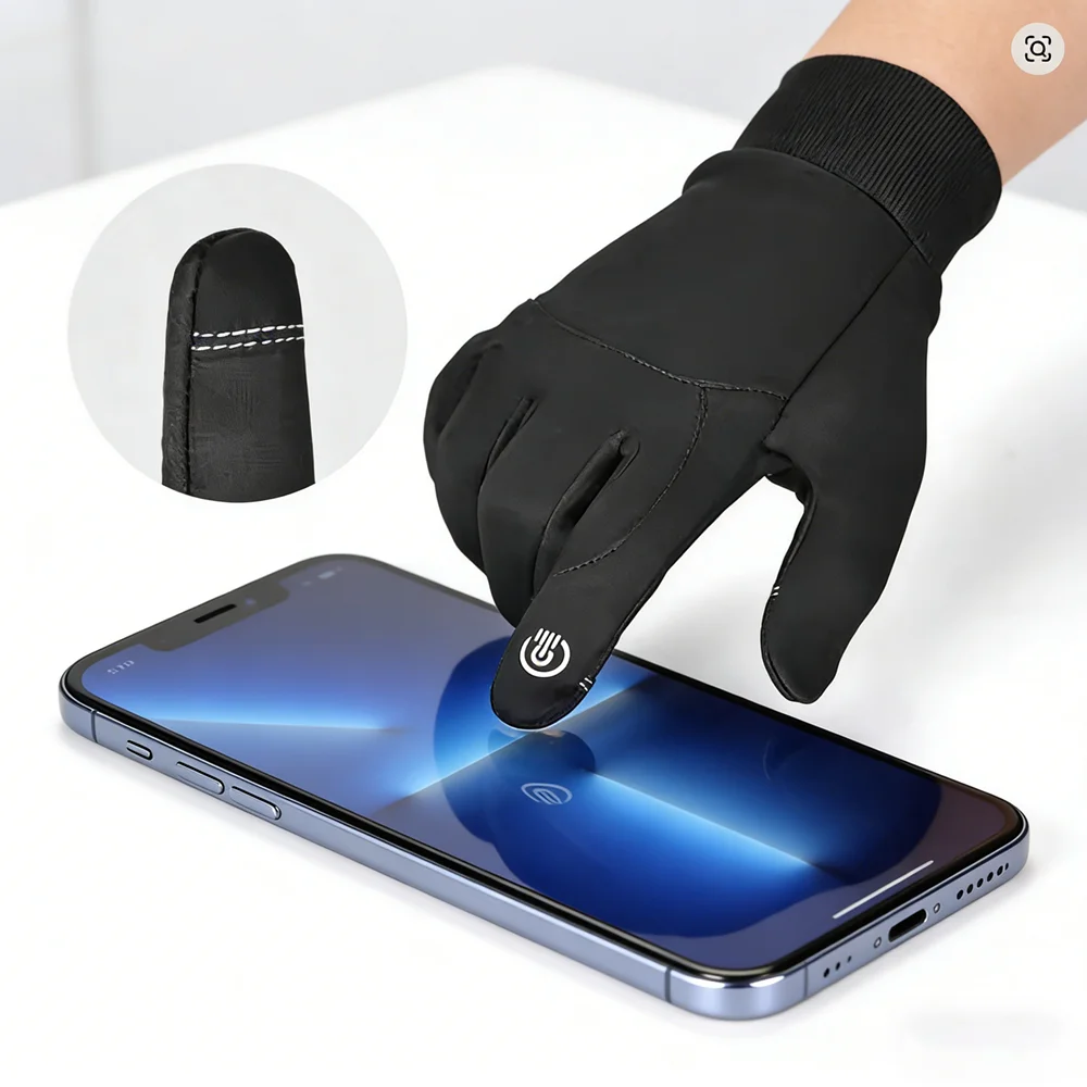 

Теплые мотоциклетные перчатки с сенсорным экраном для мужчин и женщин, для езды на мотоцикле, внедорожных видов спорта, бега, осени и зимы