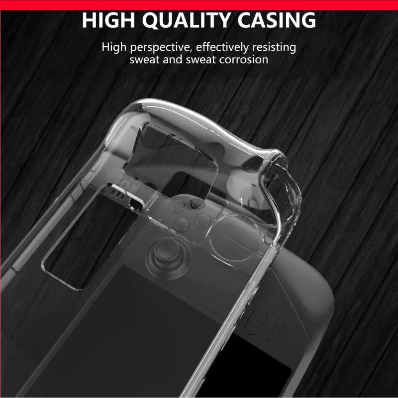 D46B Crystal Protective Case Cover for Steamdeck Game Shold Shell