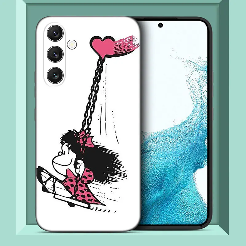 Hot Mafalda Cartoon Case per Samsung A13 A22 A24 A32 4G A23 A25 A34 A35 A52S A53 A54 A55 A73 5G A12 A14 A15 A31 A33 A50 A51 A72